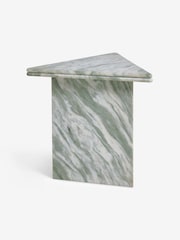 MADE.COM Light Green Marble Bria Side Table - Image 4 of 5