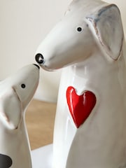 ornamento de cerâmica sentimental de cães - Imagem 2 de 3