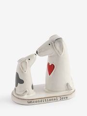 ornamento de cerâmica sentimental de cães - Imagem 3 de 3
