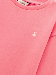 Joules Kids' Pink Crew Neck Sweatshirt And Shorts Set - Image 8 of 9