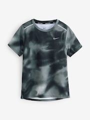 Nike Black DriFIT Miler Printed T-Shirt - Image 1 of 1