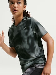 Nike Black DriFIT Miler Printed T-Shirt - Image 3 of 6
