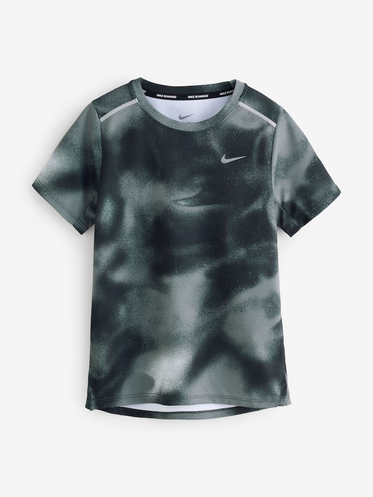 Nike Black DriFIT Miler Printed T-Shirt - Image 6 of 6 Nike Black DriFIT Miler Printed T-Shirt - Image 6 of 6