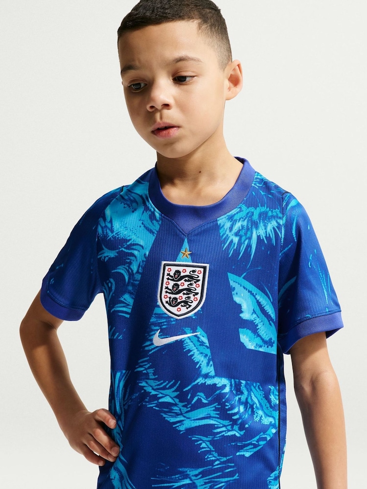 Nike Blue England 2026 Stadium Goalkeeper Football Shirt - Image 1 of 8