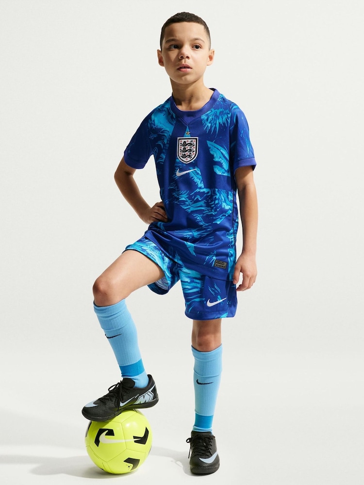 Nike Blue England 2026 Stadium Goalkeeper Football Shirt - Image 2 of 8