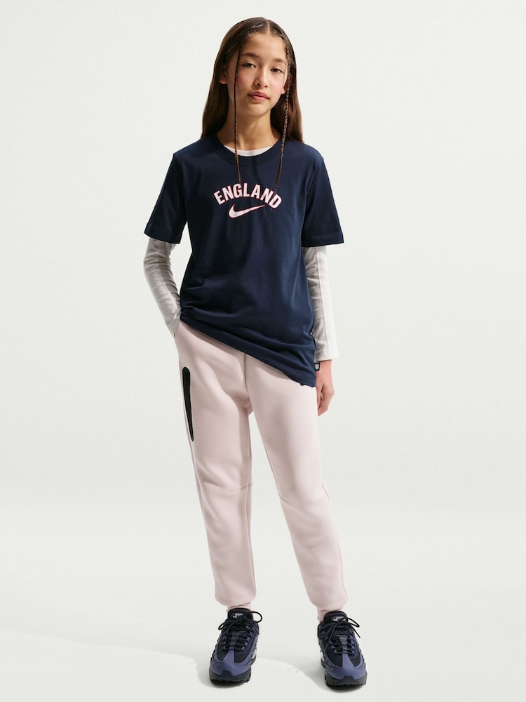 Nike Blue England Wordmark Graphic T-Shirt - Image 1 of 5