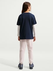 Nike Blue England Wordmark Graphic T-Shirt - Image 2 of 5