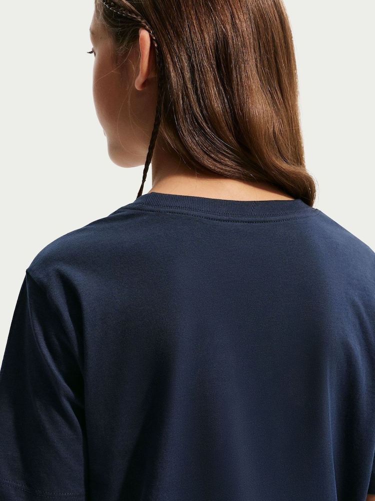 Nike Blue England Wordmark Graphic T-Shirt - Image 5 of 5