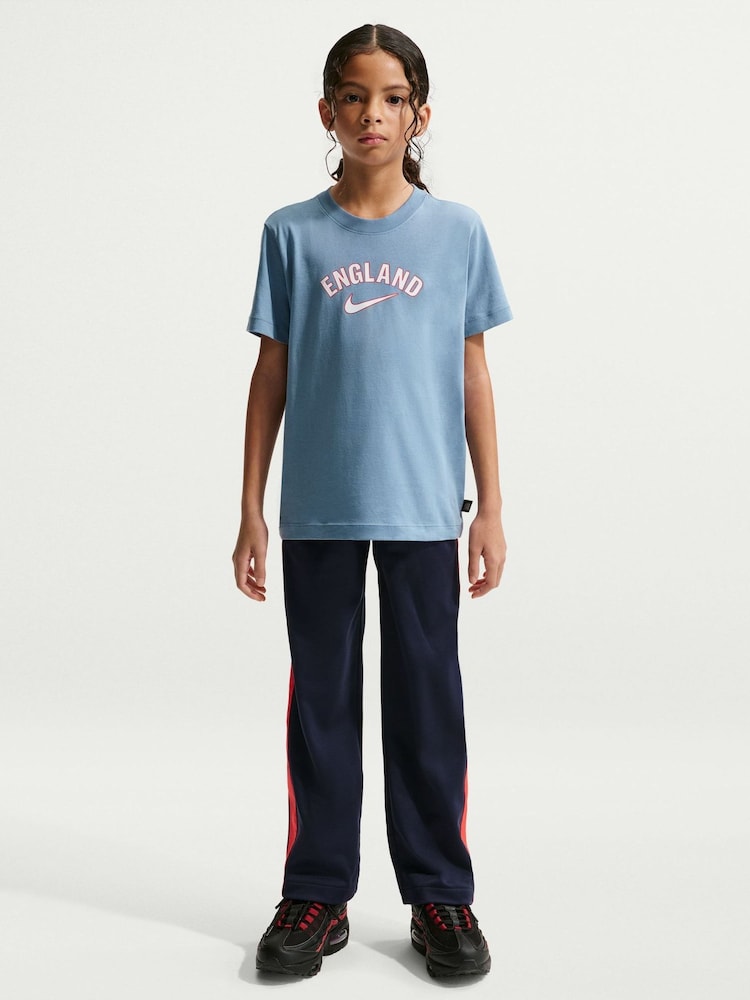 Nike Work Blue England Wordmark Graphic T-Shirt - Image 1 of 5