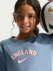 Nike Work Blue England Wordmark Graphic T-Shirt - Image 5 of 5