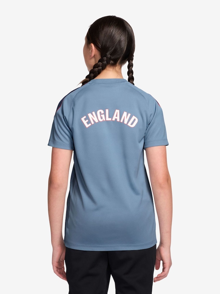 Nike Work Blue England Strike Football Top - Image 2 of 3 Nike Work Blue England Strike Football Top - Image 2 of 3