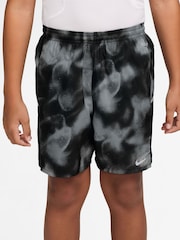 Nike Black Dri-FIT Miler Printed Shorts - Image 1 of 4