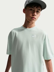 Nike Barely Green Oversized Futura T-Shirt - Image 3 of 5