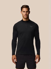 Castore Black Adapt Training 1/4 Zip Top - Image 1 of 3