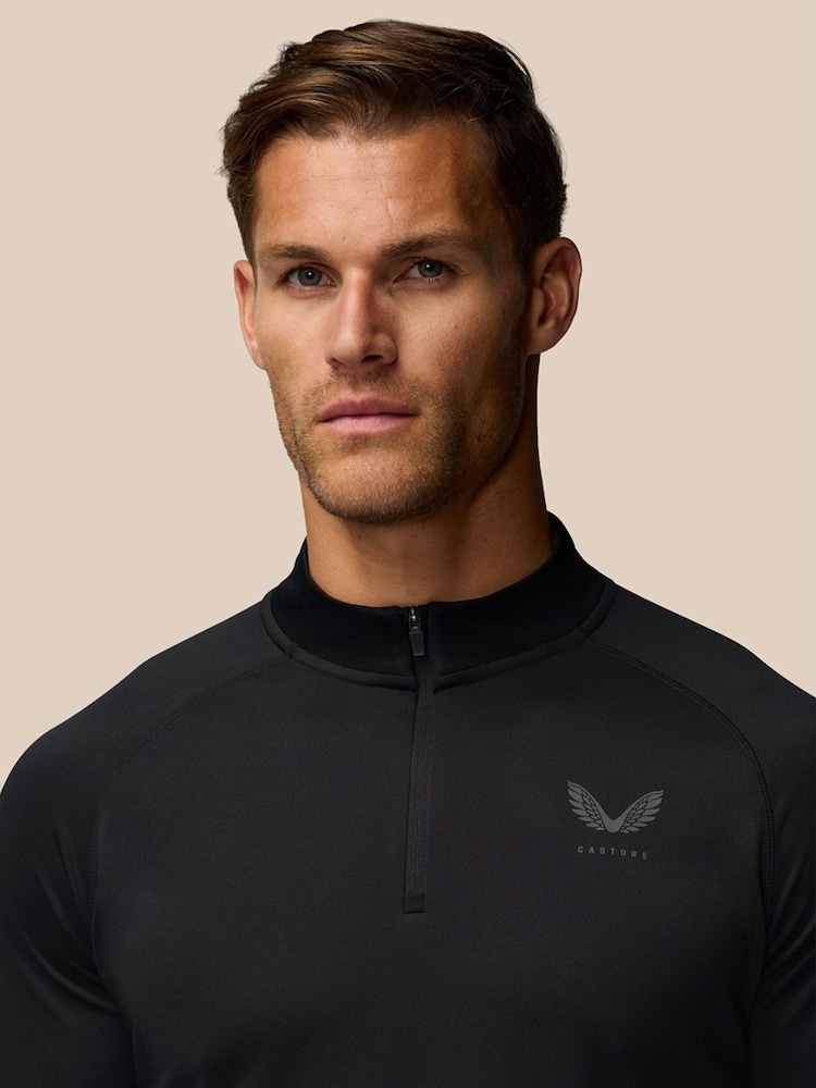 Castore Black Adapt Training 1/4 Zip Top - Image 3 of 3