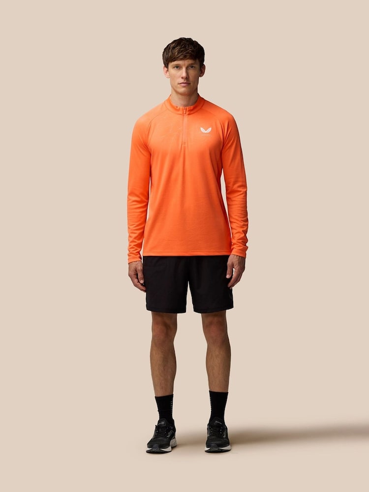 Orange - Castore Adapt Training 1/4 Zip Top - Bild 3 von 3