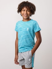 Gym King Blue Kids Space Dye T-Shirt - Image 2 of 4