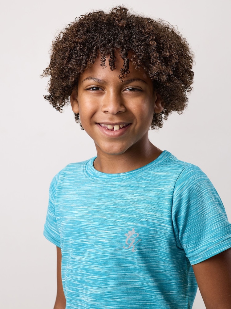 Gym King Blue Kids Space Dye T-Shirt - Image 4 of 4