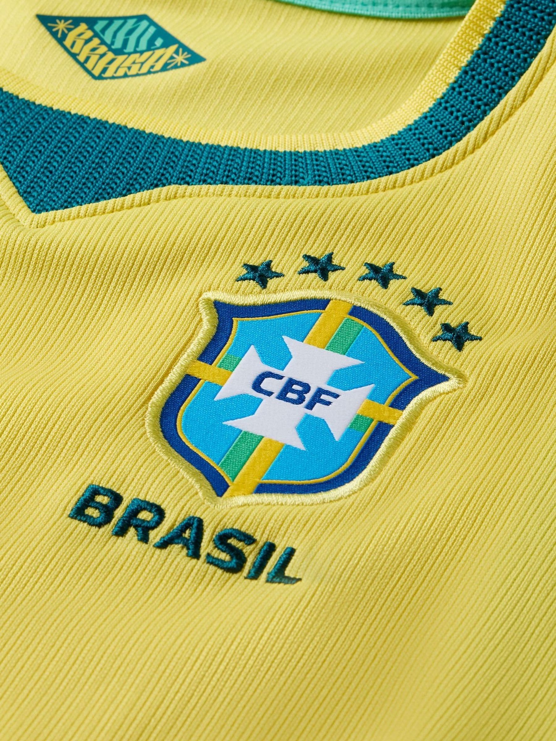 Buy Nike Home Brazil 2025/26 Stadium Football Shirts 3 Piece from