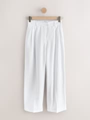 White Wide Leg Trousers - Image 1 of 3