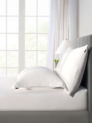 Duchamp Bright White Premium Cotton Sateen Pillowcase - Image 1 of 2