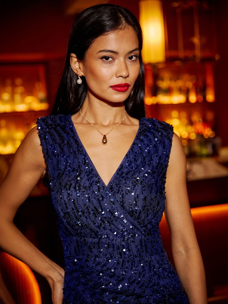 roman blue sequin dress Blue Sequin Dresses from 30