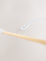 Alb - Bridal Cat Eye Sunglasses - Imaginea 6 din 6