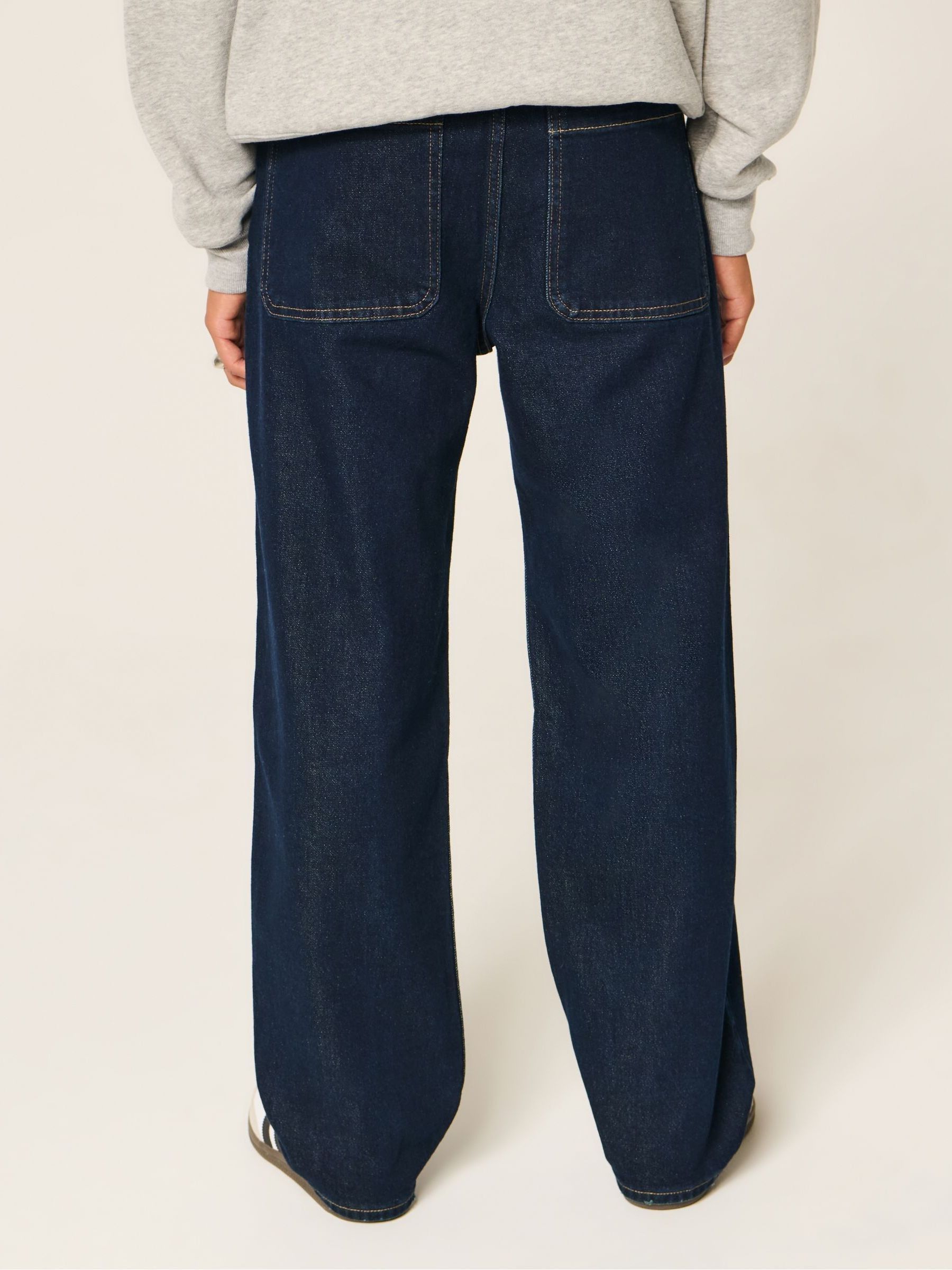 Buy Hollister Blue Baggy Rinse 5 Pocket Jeans from Next Canada