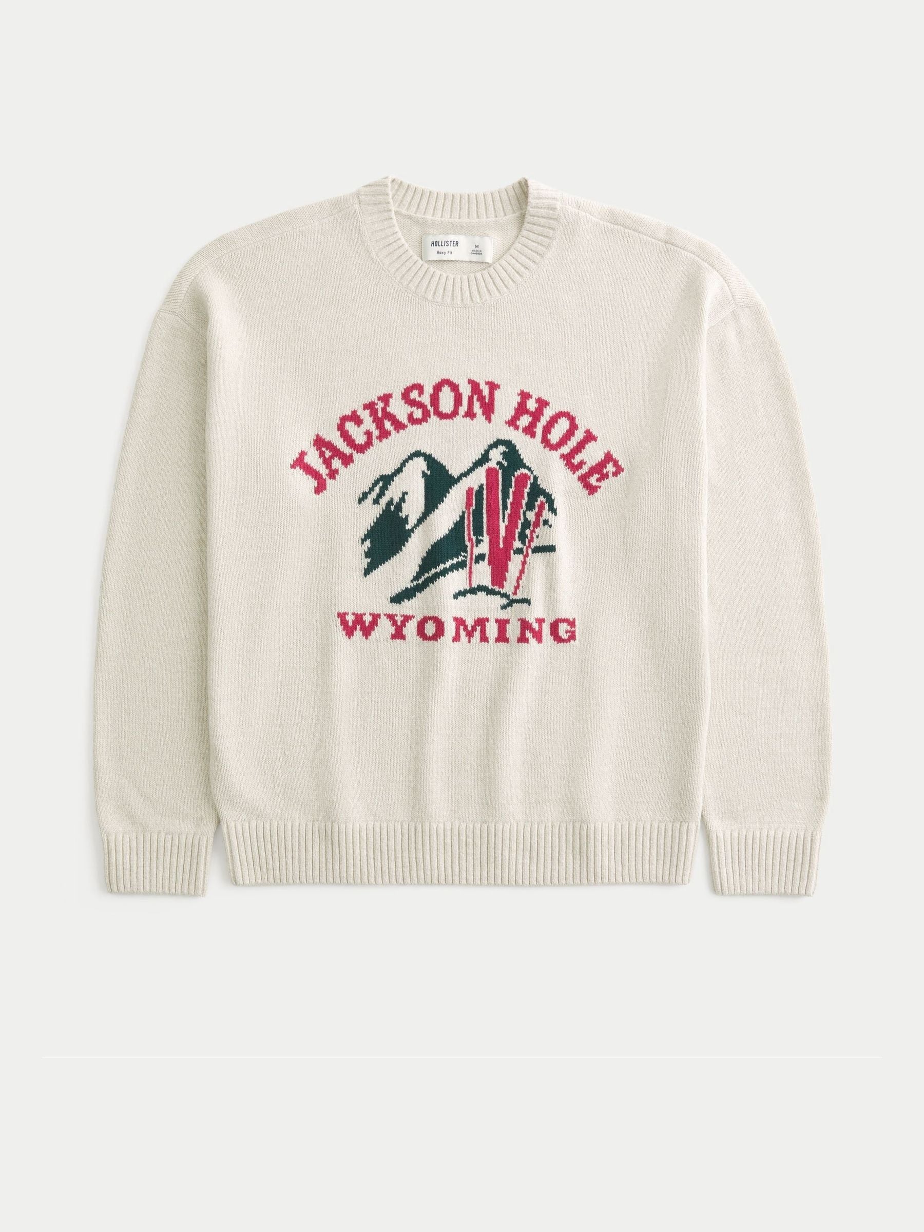 Buy Hollister Cream Crew Neck Apres Ski Sweatshirt from Next USA
