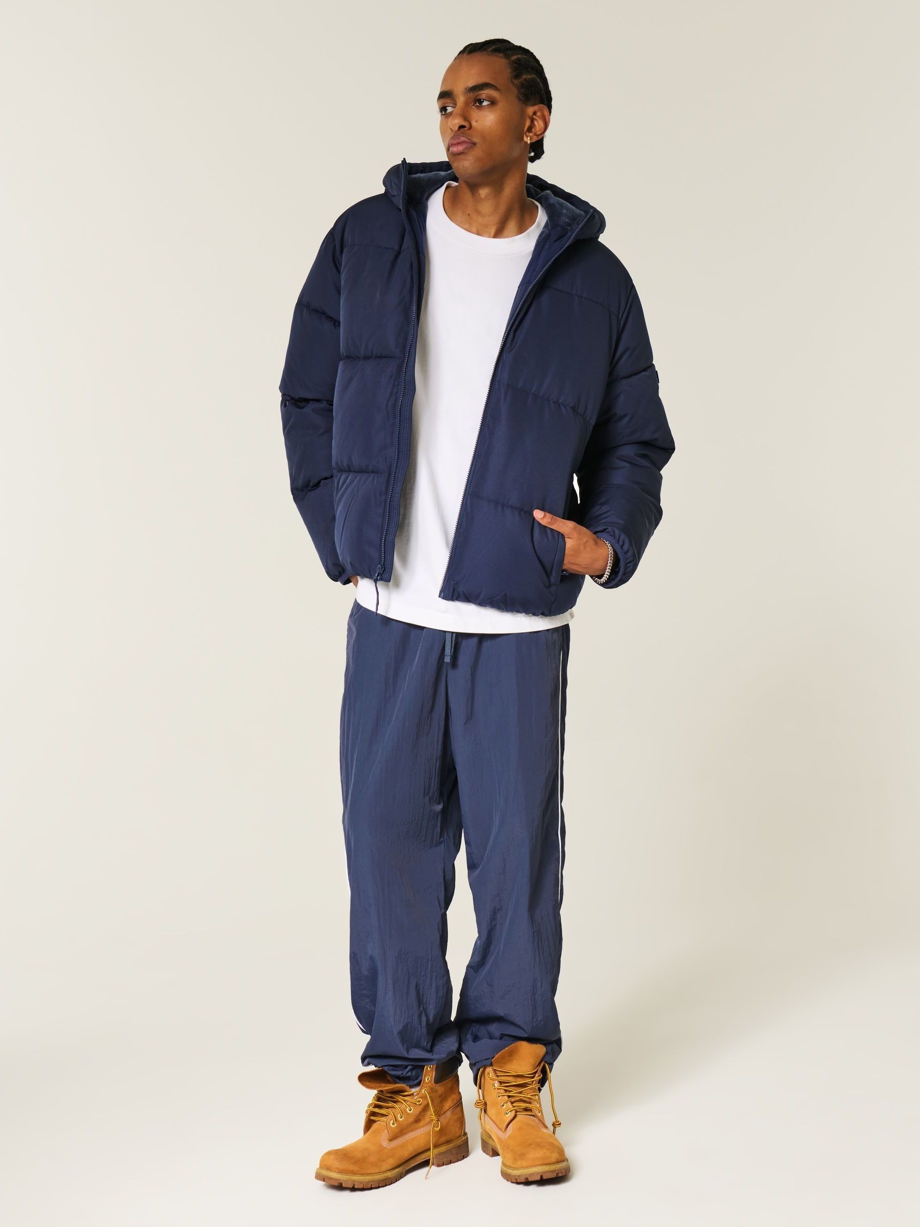 Buy Hollister Blue Core Puffer Coat from Next USA