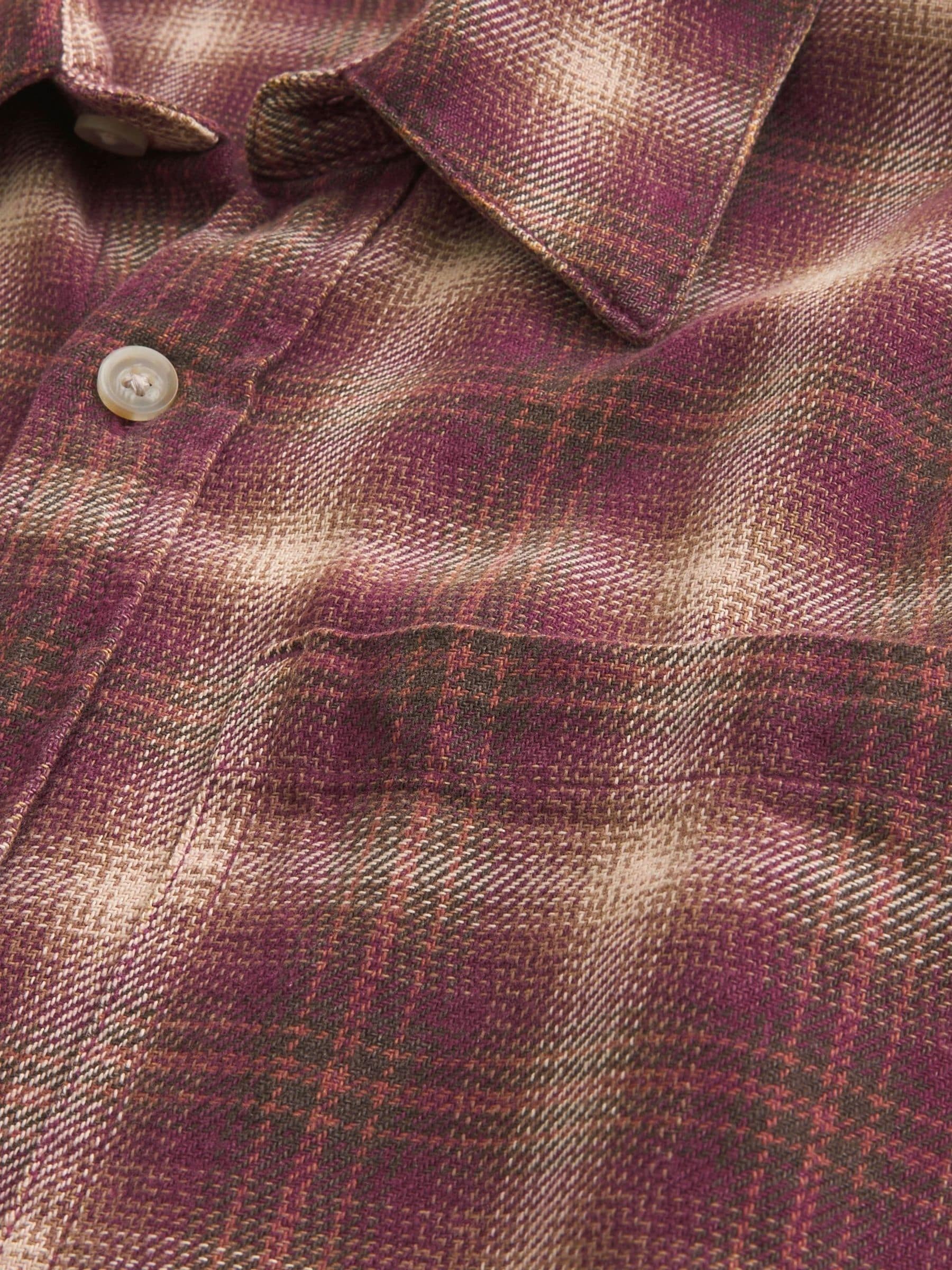 Buy Hollister Red Flannel Check Button Through Shirt from Next USA