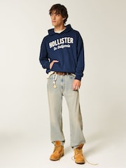 Hollister Blue Logo Hoodie - Image 3 of 6