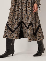 Monsoon Blue Mabel Floral Jersey Midi Dress - Image 2 of 4