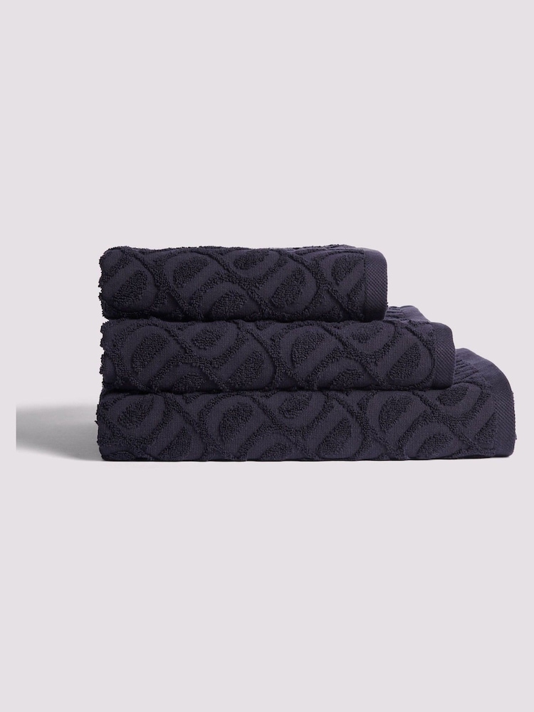 Duchamp Deep Well Premium Cotton Monogram Bath Towel - Image 1 of 4