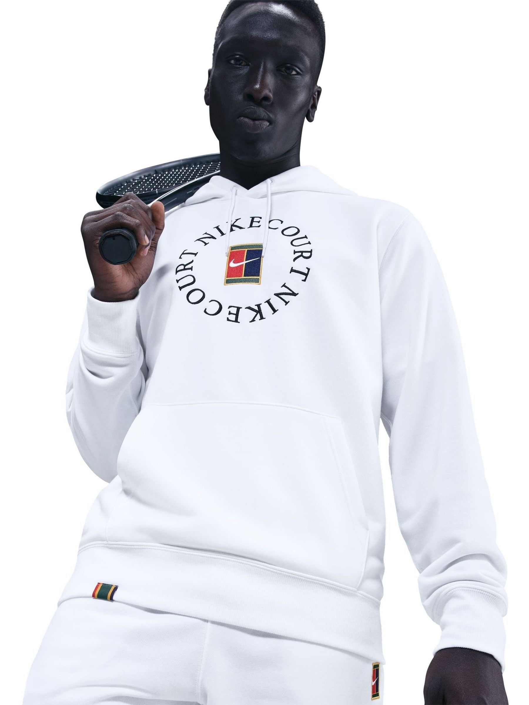 Next：日本 ホワイト - Nike Court Heritage フリース プルオーバー