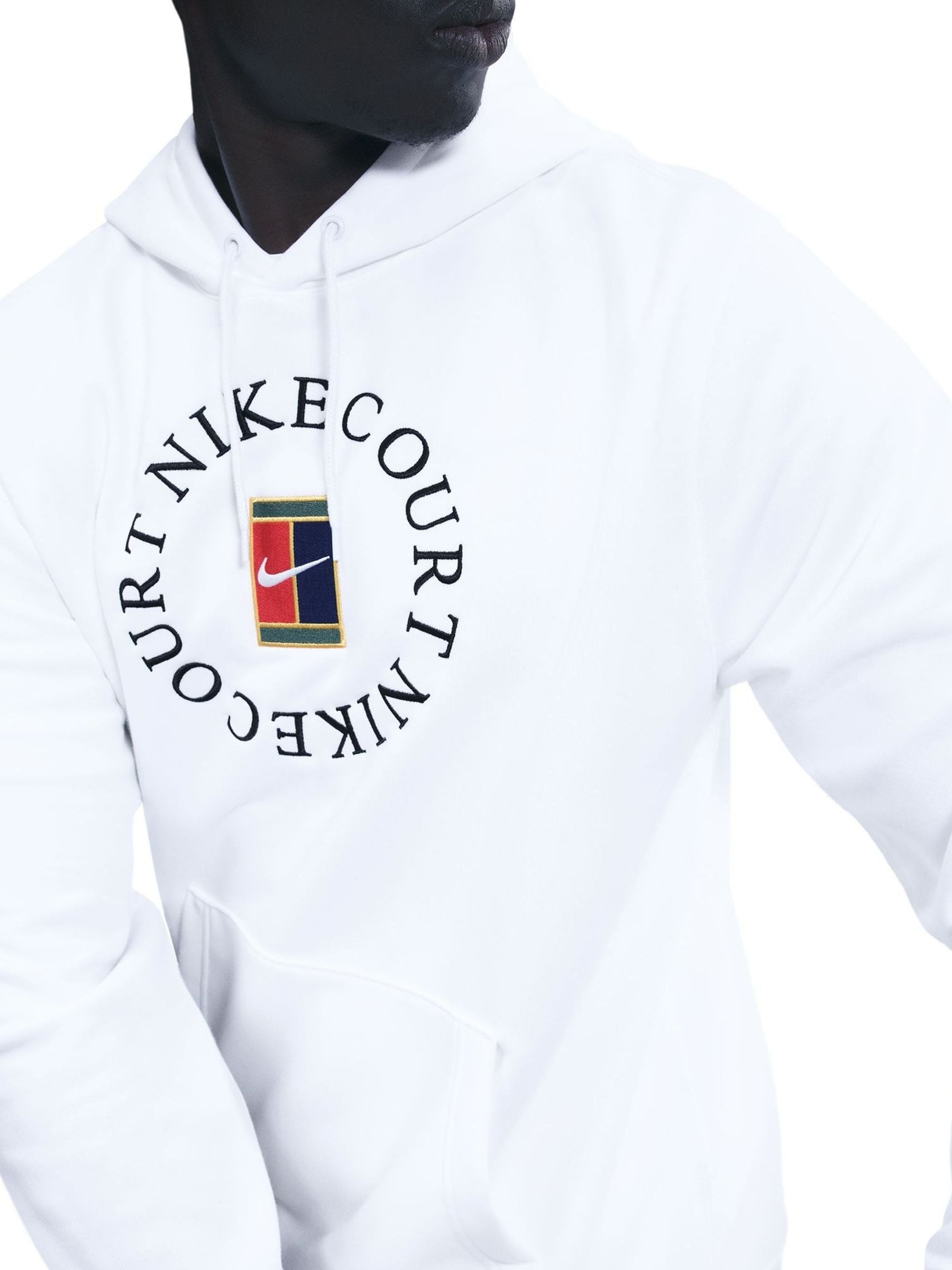 Next：日本 ホワイト - Nike Court Heritage フリース プルオーバー