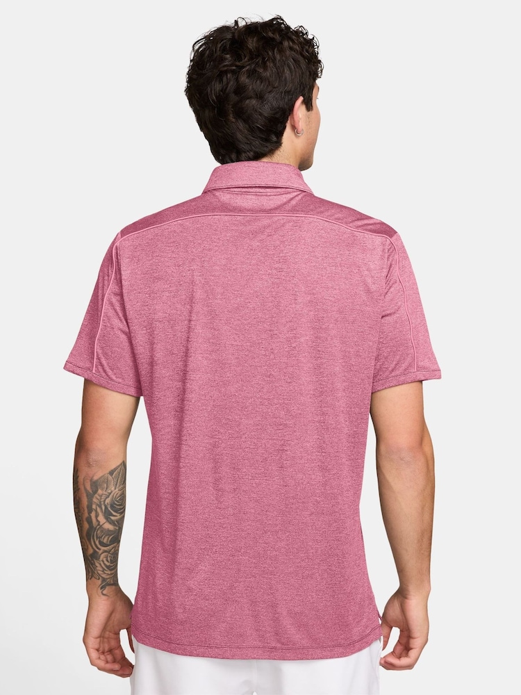 Nike Pink Dri-FIT PAR5 Golf Heather Polo Shirt - Image 2 of 3