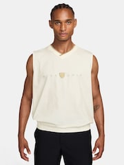Nike Beige Knitted Wind Golf Vest - Image 1 of 3