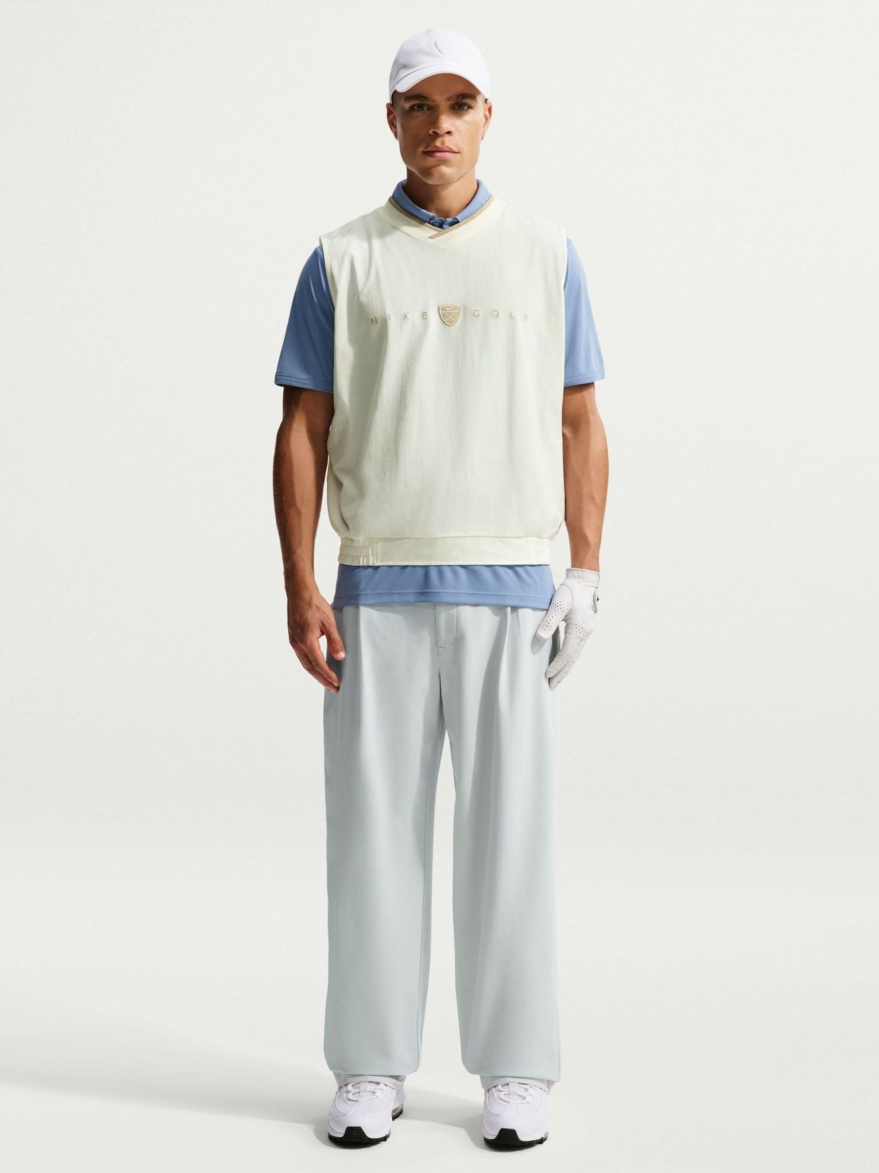 Buy Nike Beige Knitted Wind Golf Vest from the Next UK online shop