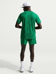 Nike Green Court Dri-FIT Advantage Print Tennis T-Shirt - Image 2 of 5