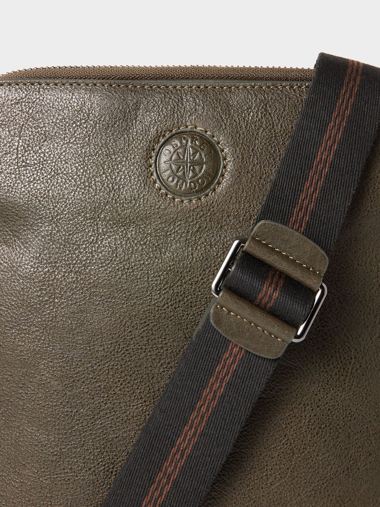 Osprey London Small The Compass Leather Messenger Bag - Image 5 of 5 Osprey London Small The Compass Leather Messenger Bag - Image 5 of 5