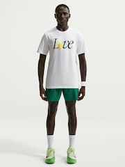 Nike White Court Love Print Tennis T-Shirt - Image 1 of 5