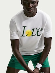 Nike White Court Love Print Tennis T-Shirt - Image 5 of 5