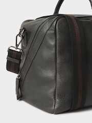 Schwarz - Osprey London Black The Compass Leather Weekender Bag - Bild 6 von 6