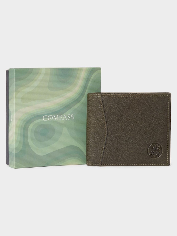 Osprey London Green The Compass Leather Card Wallet - Imagem 1 de 5