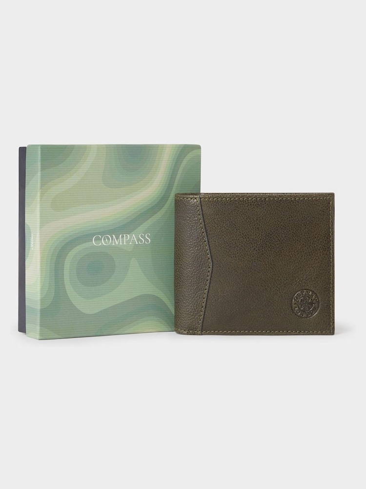Osprey London Green The Compass Leather Coin Wallet - Imagem 1 de 6