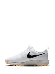 Nike White Roshe Golf Trainers - Image 4 of 10