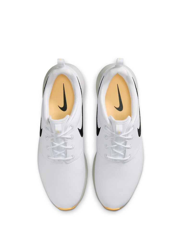 Nike White Roshe Golf Trainers - Image 8 of 8