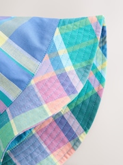 Blue Madras Check Reversible Bucket Hat - Image 2 of 5