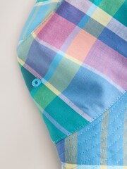 Blue Madras Check Reversible Bucket Hat - Image 5 of 5